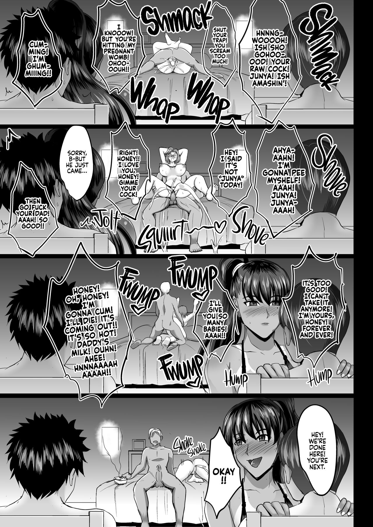 Hentai Manga Comic-Mother and Daughter NTR Diary 2; Trained and Knocked Up-Read-57